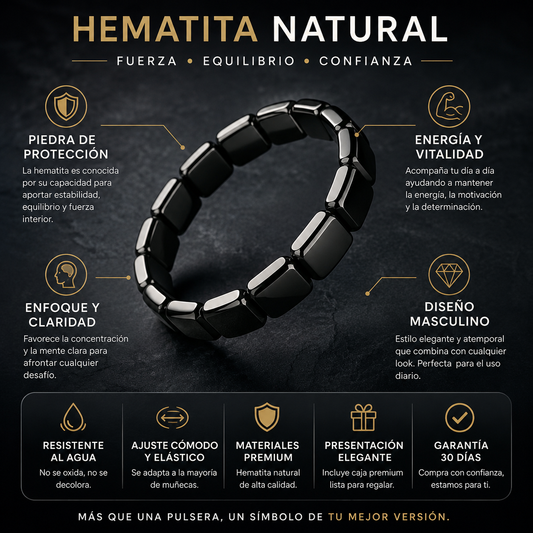 Pulsera de hematita